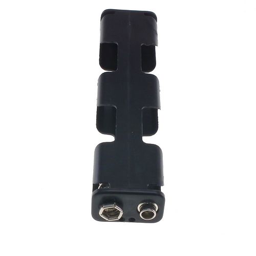 Battery holder for 4 AA batteries, 2 + 2 flat shape (PP3 clip) 