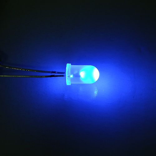 5mm ultra-bright Blue LED - water diffused lens