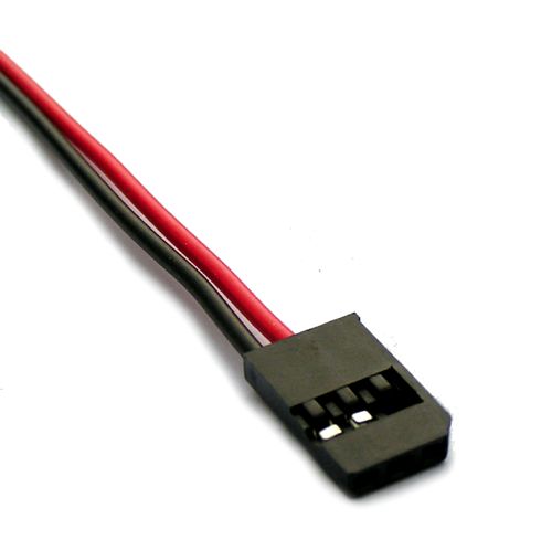 Futaba 2-wire on 22awg silicone lead - Male