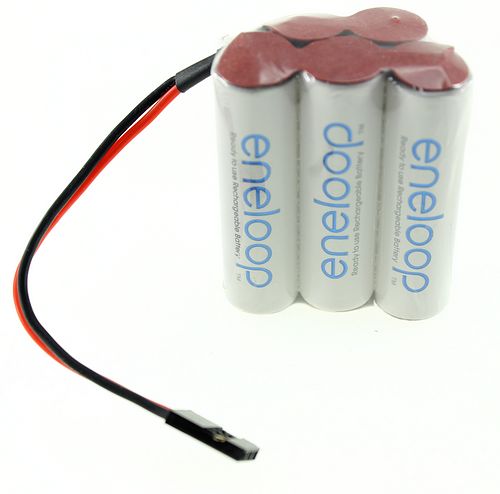 6V 2000mAh AA NiMH Eneloop [BK-3MCCE] Hump Battery Pack.