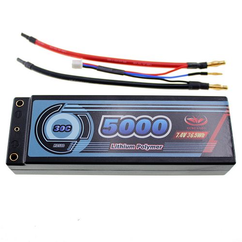 7.4V 5000mAh 30C Hard-Case Racing Lipo Battery