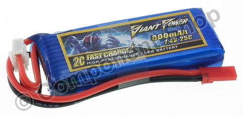 7.4V 800mAh lipo battery