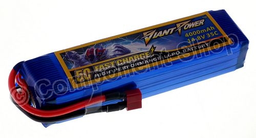 14.8V 4000mAh 35C continuous discharge lipo battery