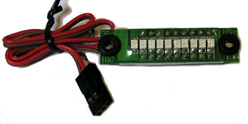 LED battery status indicator for 4.8 - 8.4V batteries 4 - 7 cell battery packs.