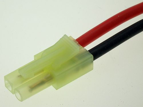 Mini-Tamiya male Connector on 16awg Silicone wire. (Radio-control)