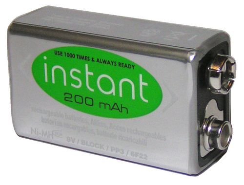 Vapex Instant PP3 Size 200mAh NiMH rechargeable