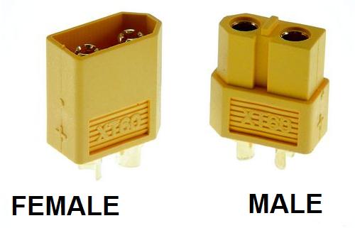 XT60 connector - Male + Female (Pair)