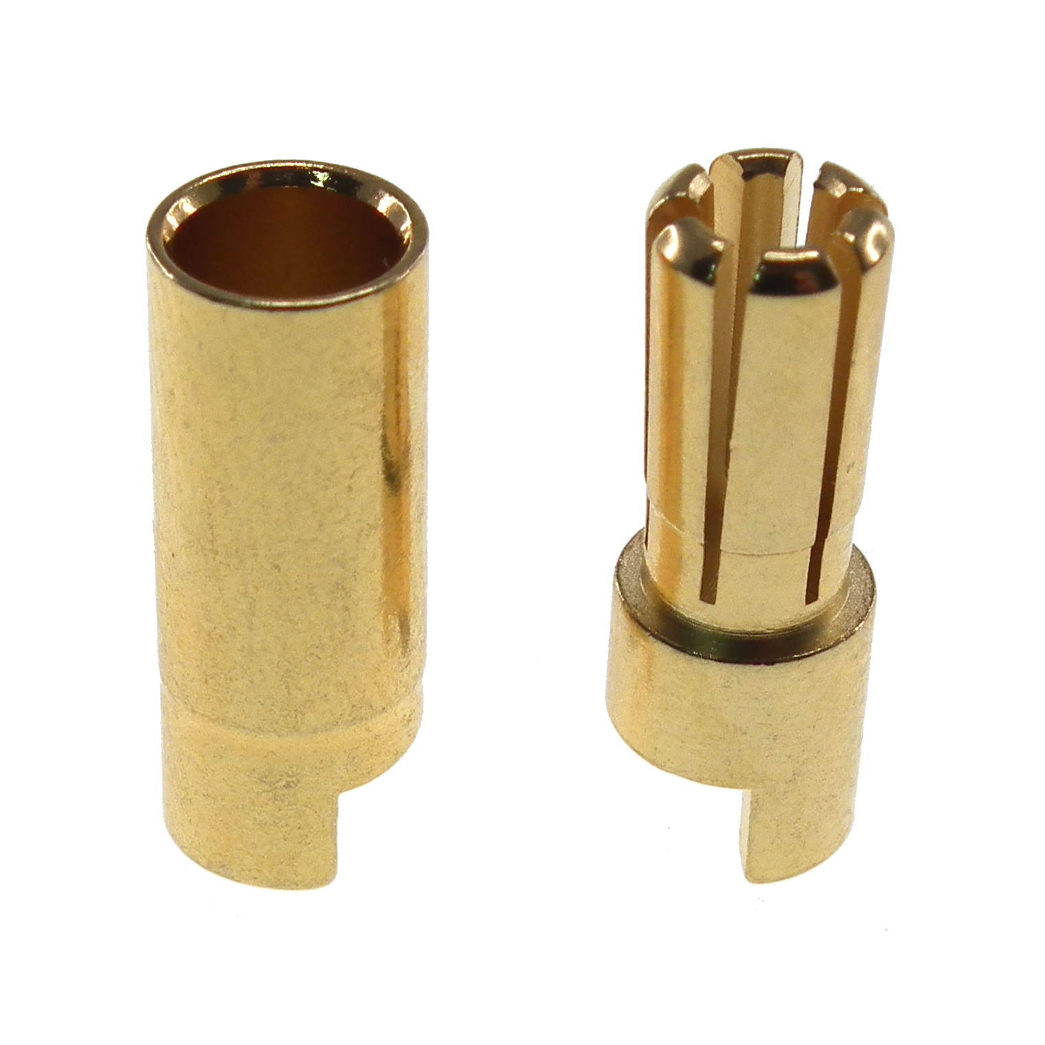 5.5mm gold bullet connectors - pair