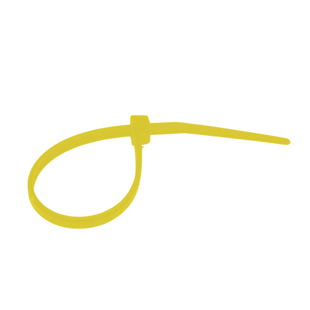 100mm Cable Ties - Yellow