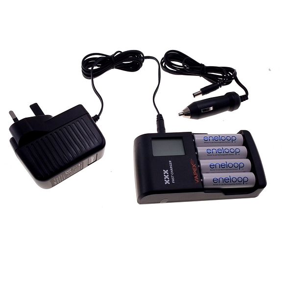 VAPEX FAST LCD Charger for AA / AAA rechargeable batteries