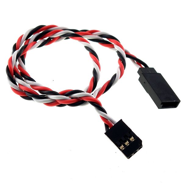 Futaba 1000mm 22awg twisted wire extension lead