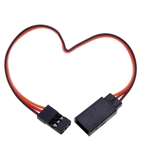 JR 1000mm 22awg servo extension lead