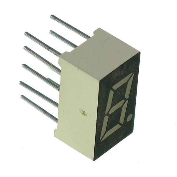 0.3" Single Digit Amber LED Display Common Anode