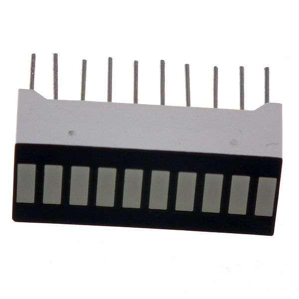 10 segment bargraph display red