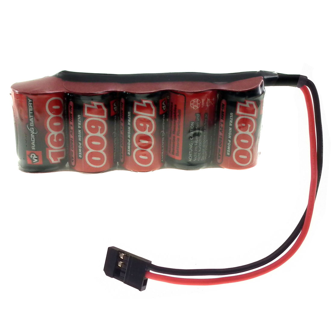 6V 1600mAh NiMH 2/3A In-Line battery pack