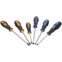 Soft Grip Screwdriver Set with Hardened Blades & Magnetic Tips (6PCS)