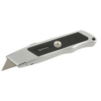 Auto-Locking Safety Metal Knife with Rubber Grip