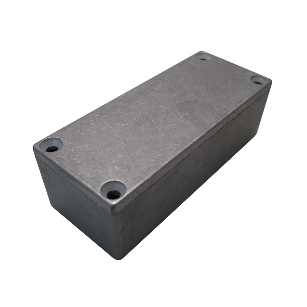 Die-cast Aluminium Project Box with Lid (7969P) Silver 92 x 38 x 31 mm