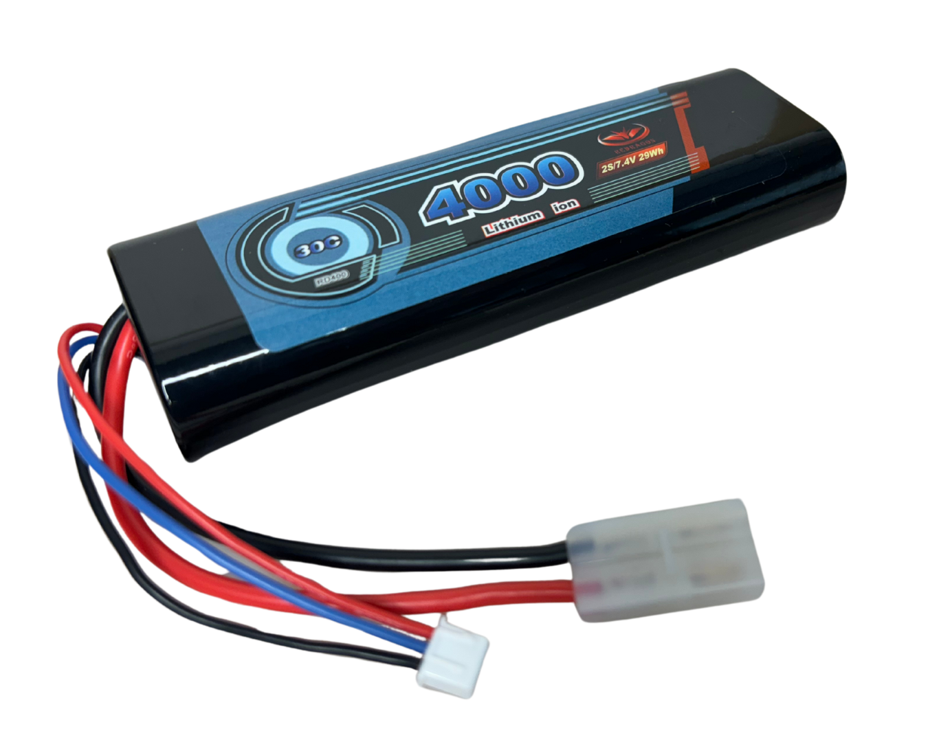 7.4V 4000mAh 30C LiPO Racing RC Battery Hard Case - Vapex