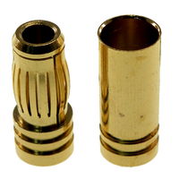 7mm gold bullet connectors - pairs