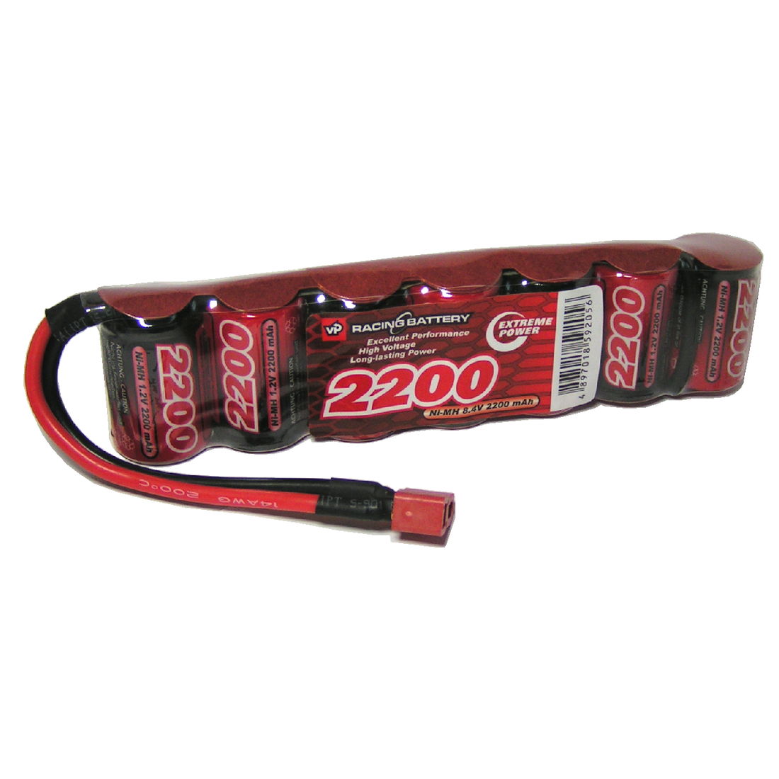 8.4V 2200mAh 4/5SC NiMH Battery Pack. (side by side)
