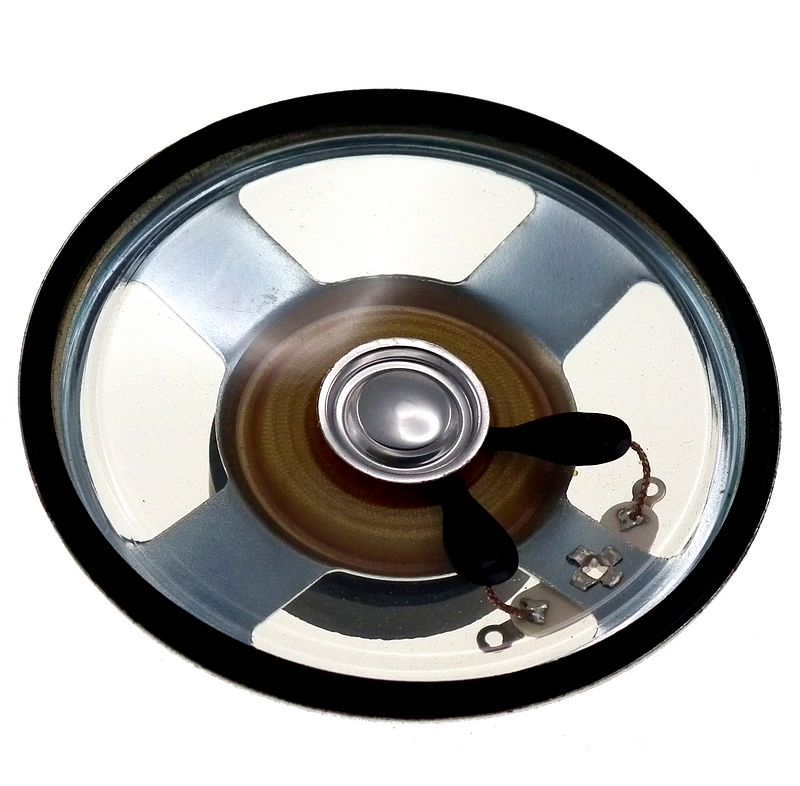 50mm (2") Mylar round waterproof speaker (0.5W)