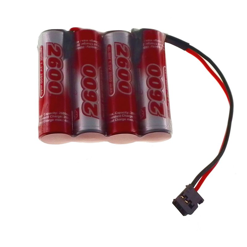 4.8V AA 2600mAh flat battery pack