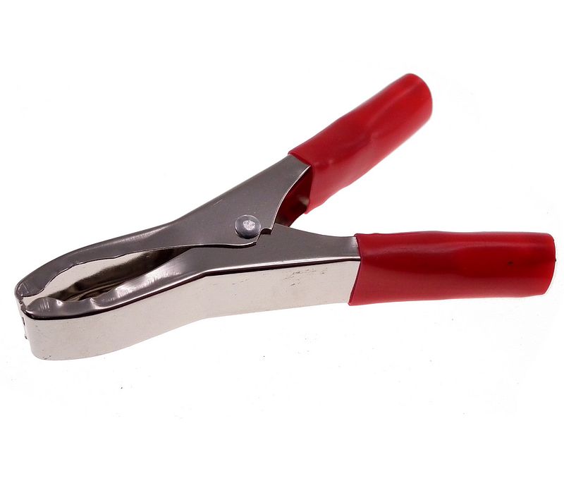 98mm Battery/crocodile clip 50A - RED