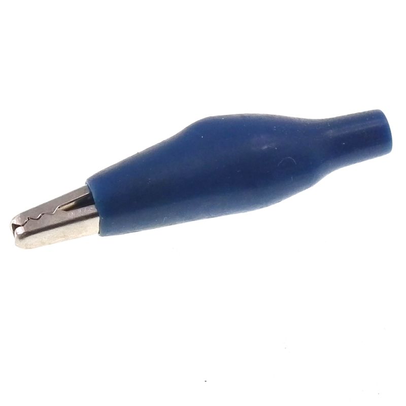 25mm Miniature Crocodile Clips - BLUE