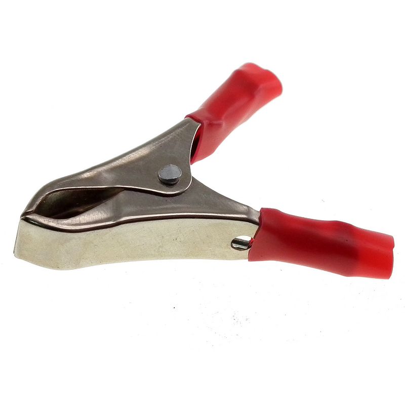 53mm Battery/crocodile clip 15A - RED