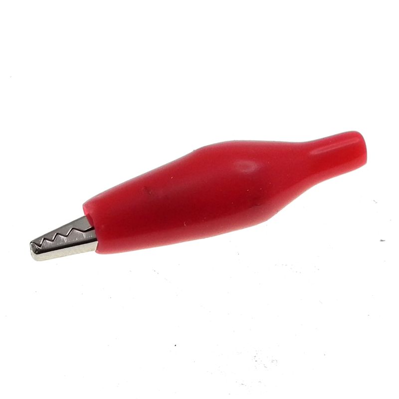 25mm Miniature Crocodile Clips - RED