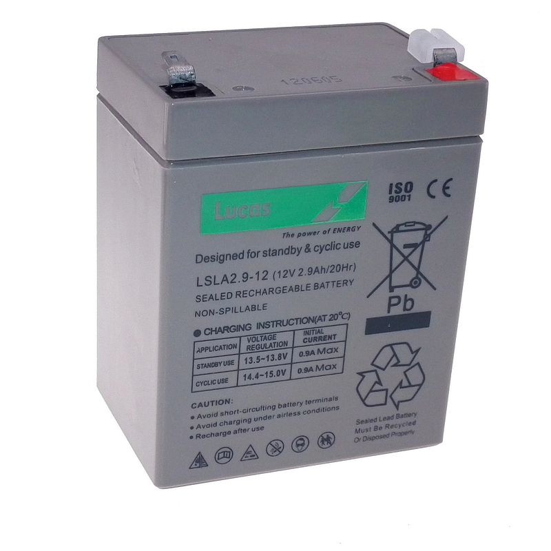 12V 2.9Ah Sealed lead-acid battery