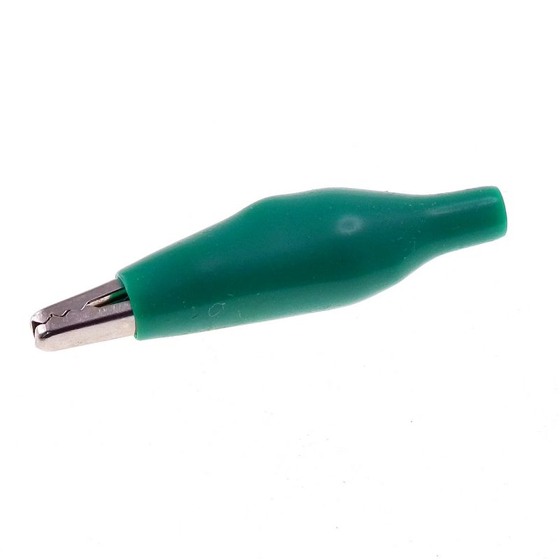 25mm Miniature Crocodile Clips - GREEN
