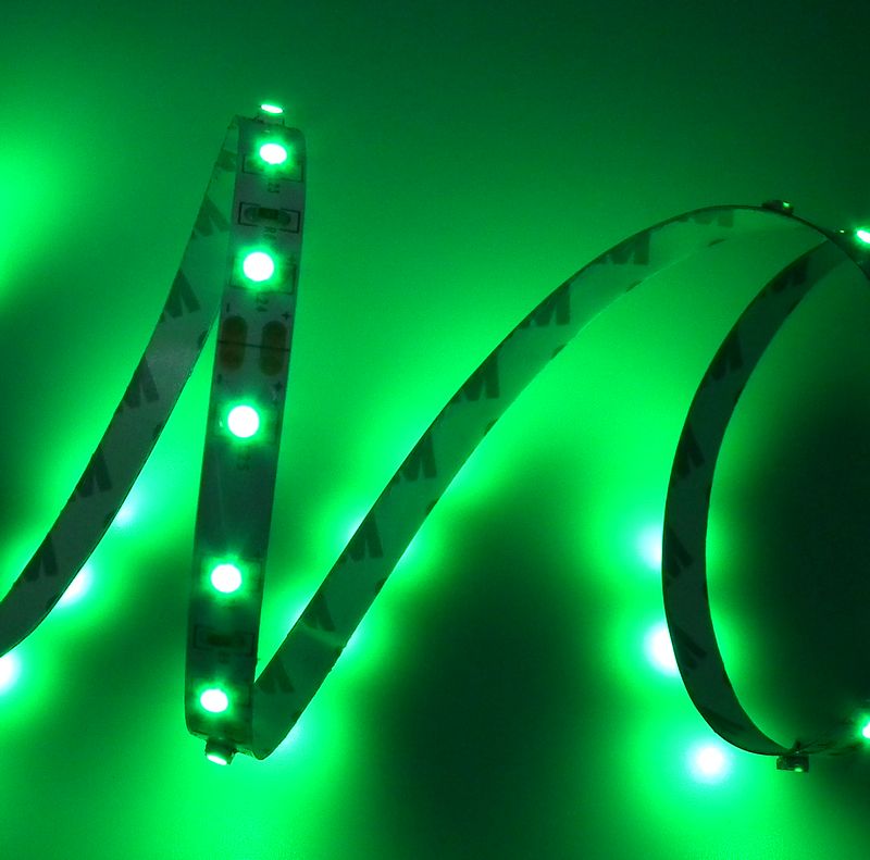 0.5m Green LED Strip Standard (6V version)