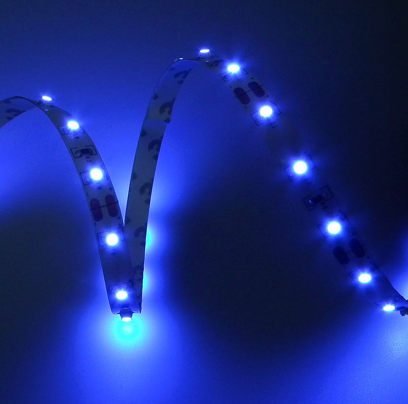 0.5m Blue LED Strip Standard (6V version)