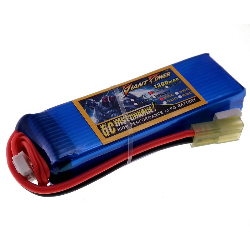 11.1V 1300mAh 25C+ lipo battery (Giant Power)