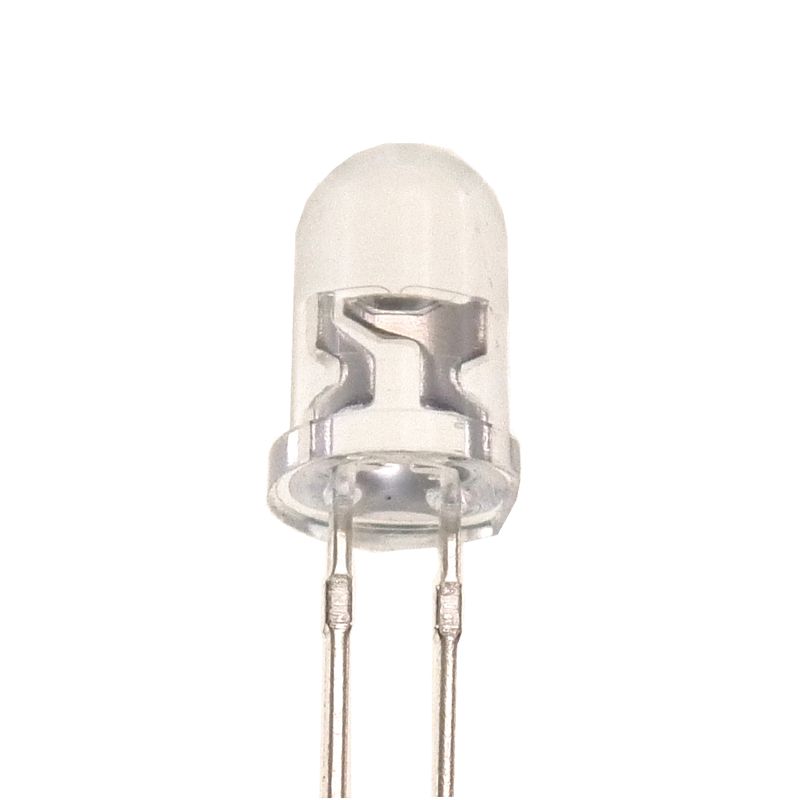 5mm LED fast flash light-show clear lens