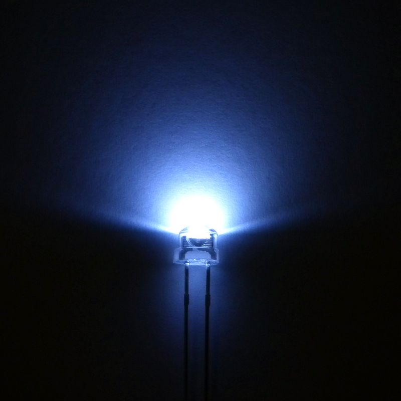 5mm ultra-bright High Power White LED - WIDE ANGLE