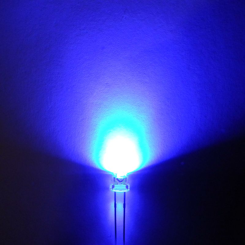 5mm ultra-bright Blue LED - WIDE ANGLE