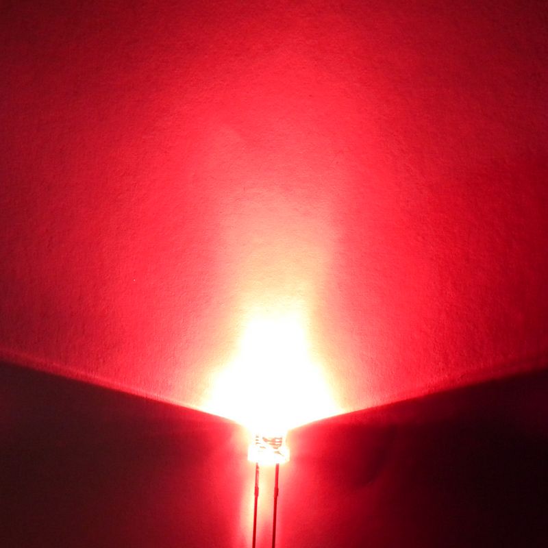 5mm ultra-bright Red LED - WIDE ANGLE
