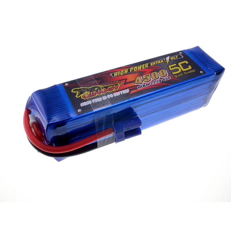 22.2V 4500mAh 65C continuous discharge lipo battery
