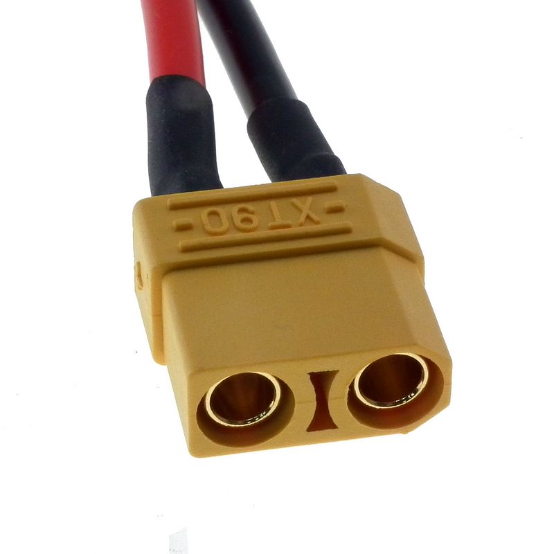 XT90 Male connector with 2-wires 12awg silicon cable