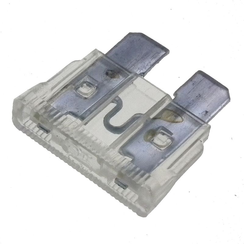 25A Car Blade type fuse Clear