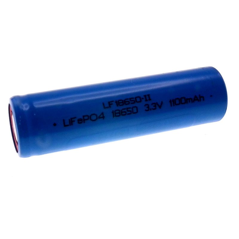 3.3V 1100mAh LiFePO4 18650 Single Cell