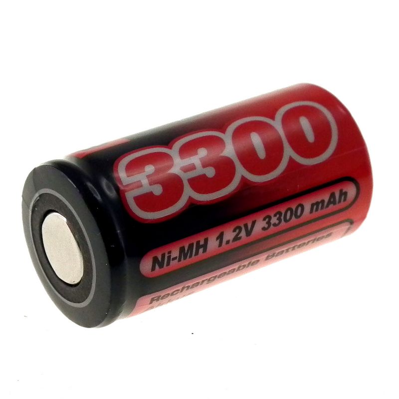 1.2V 3300mAh NiMH SubC (SC) Single Cell rechargeable battery (with no tags)