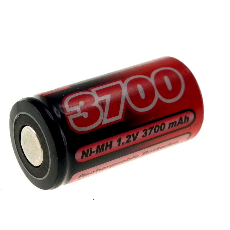 1.2V 3700mAh NiMH SubC (SC) Single Cell rechargeable battery (with no tags)