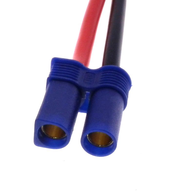 EC5 Male (Female pins) connector with 2-wires 12awg Silicone cable