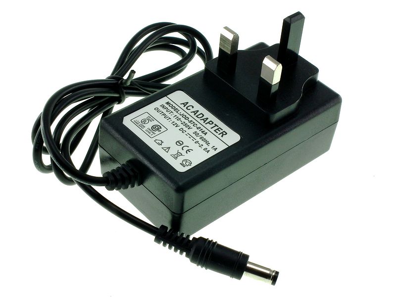 Power Supply - output 12V DC 2,000mA (2 Amps)