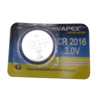 CR2016 3.0V Lithium Button/ Coin Battery - Single Cell