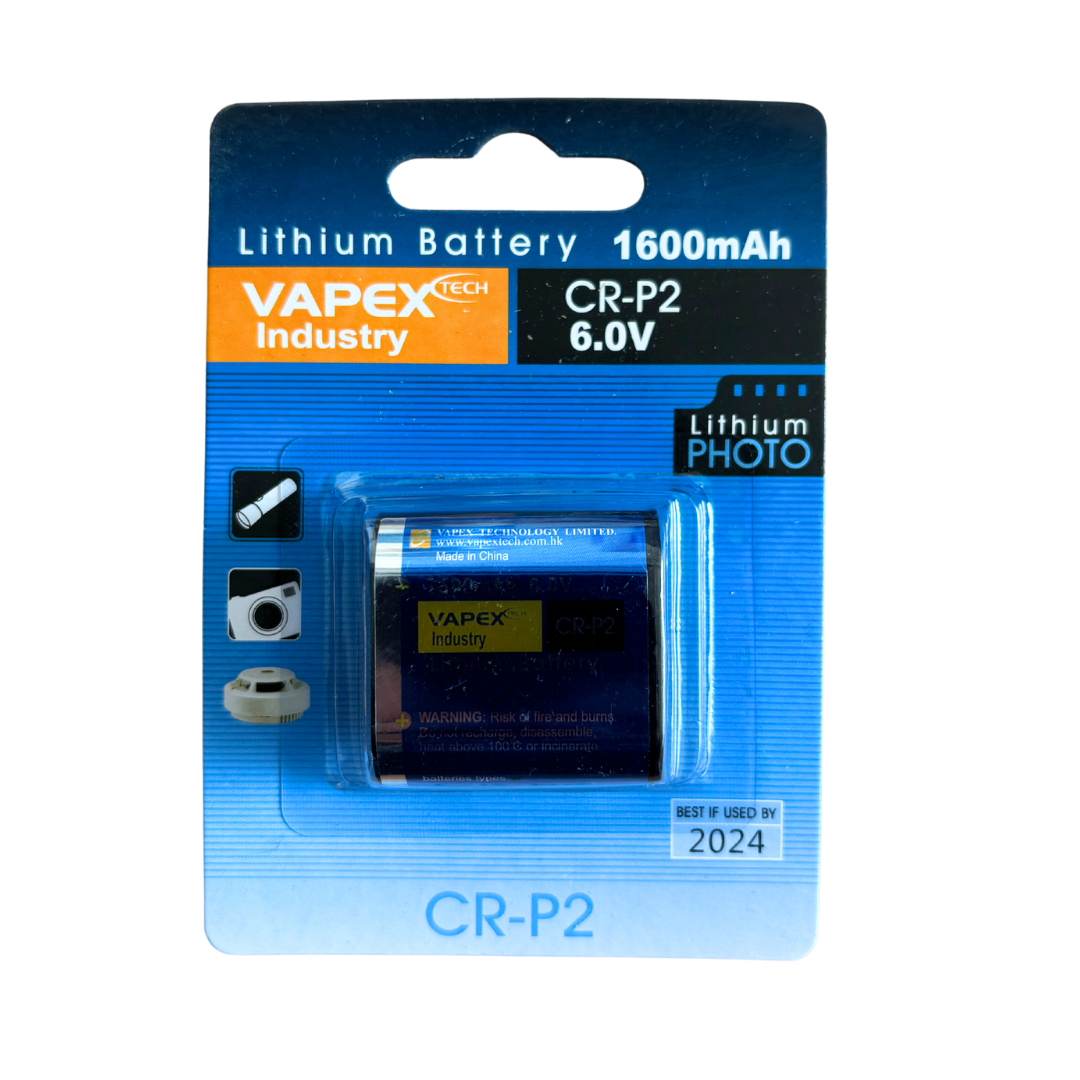 6V 1300mAh Lithium Camera Battery CRP2 Vapex